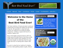 Tablet Screenshot of bestbirdfoodever.com